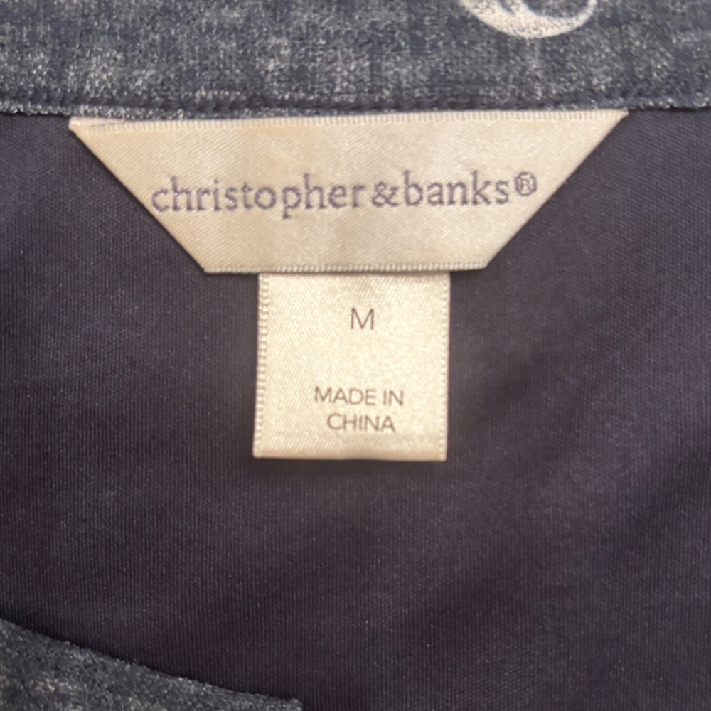 Christopher & Banks Floral Lined Sleeveless Top M - Picture 6 of 8